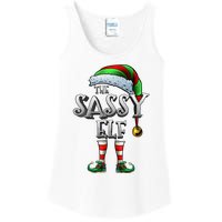 The Sassy Elf Matching Family Funny Christmas Elf Ladies Essential Tank