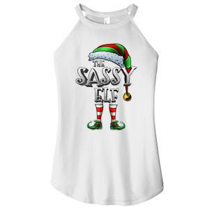 The Sassy Elf Matching Family Funny Christmas Elf Women's Perfect Tri Rocker Tank