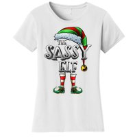 The Sassy Elf Matching Family Funny Christmas Elf Women's T-Shirt