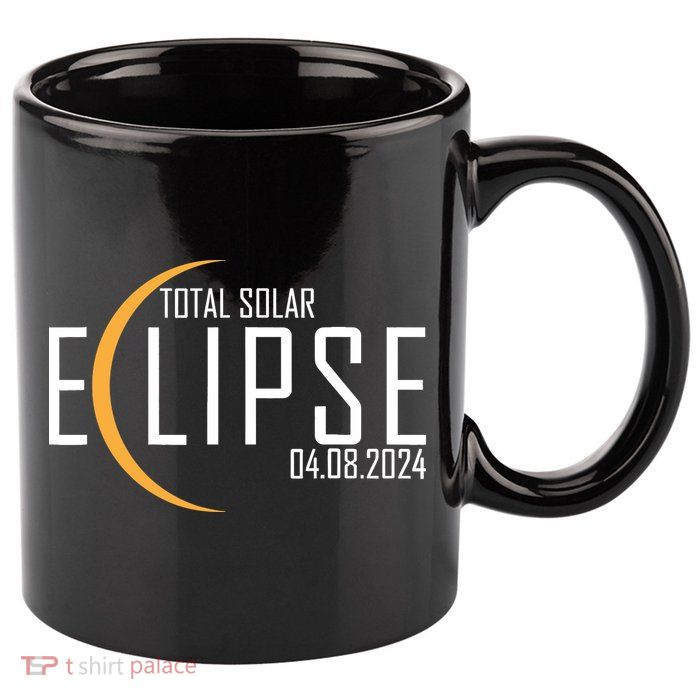 Total Solar Eclipse 2024 11oz C Handle Ceramic Mug