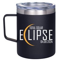Total Solar Eclipse 2024 12oz Stainless Steel Coffee Mug