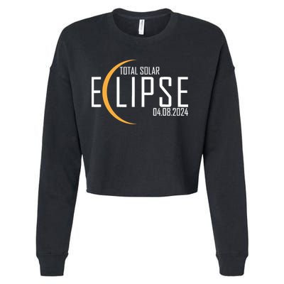 Total Solar Eclipse 2024 Cropped Pullover Crew