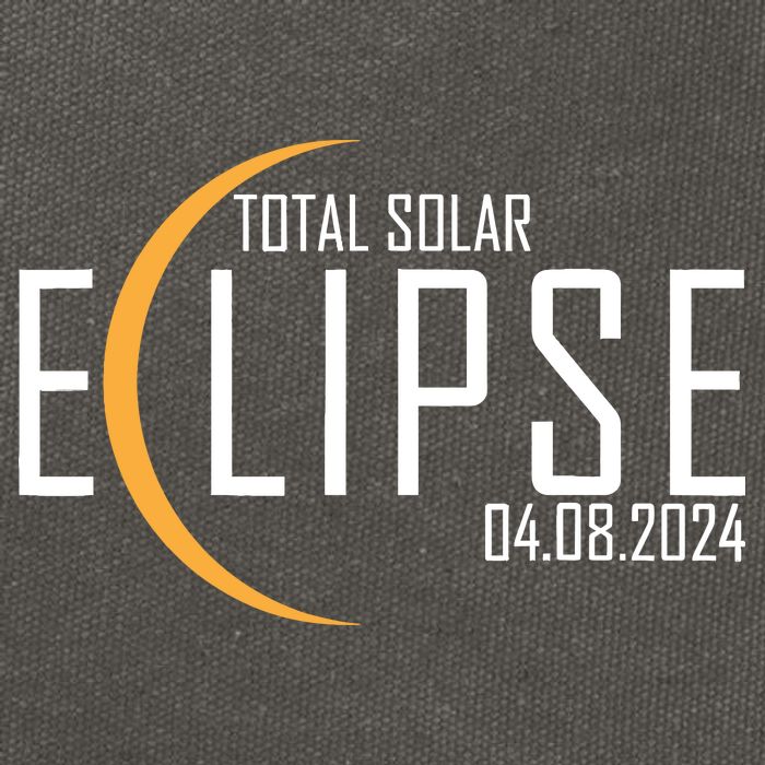 Total Solar Eclipse 2024 Cotton Canvas Backpack