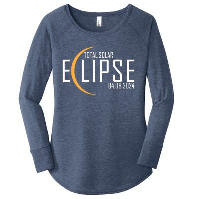 Total Solar Eclipse 2024 Women's Perfect Tri Tunic Long Sleeve Shirt