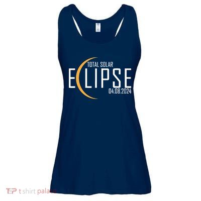 Total Solar Eclipse 2024 Ladies Essential Flowy Tank