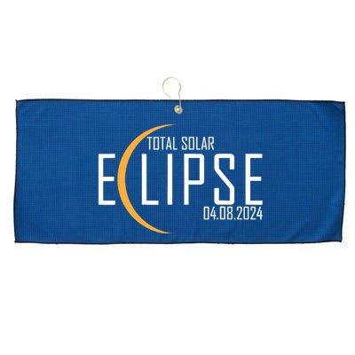 Total Solar Eclipse 2024 Large Microfiber Waffle Golf Towel