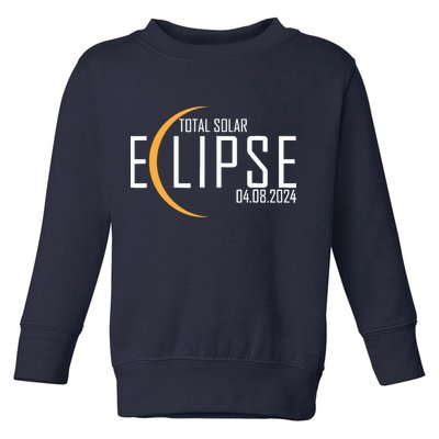 Total Solar Eclipse 2024 Toddler Sweatshirt