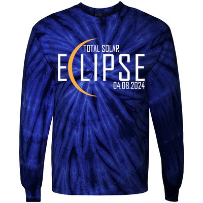 Total Solar Eclipse 2024 Tie-Dye Long Sleeve Shirt