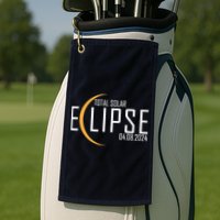 Total Solar Eclipse 2024 Golf Towel