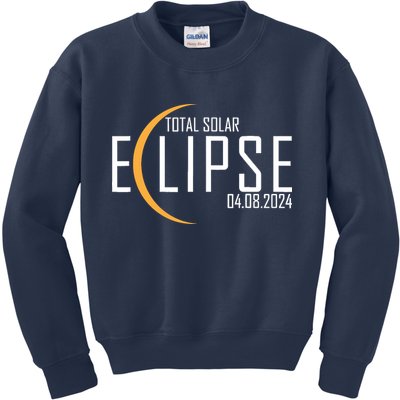 Total Solar Eclipse 2024 Kids Sweatshirt