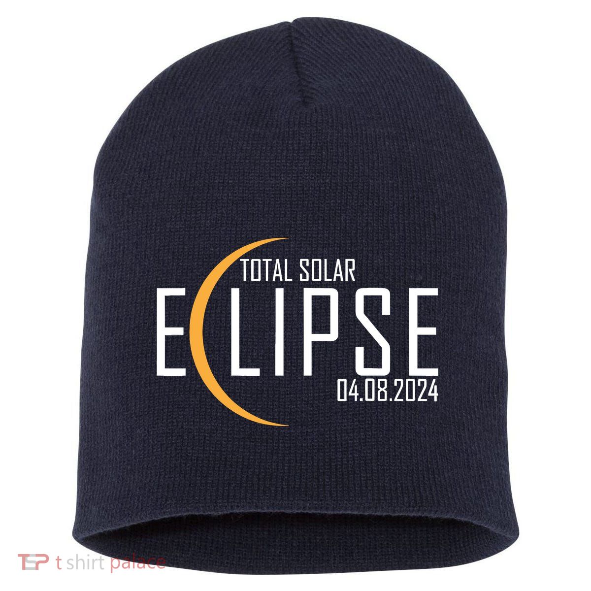 Total Solar Eclipse 2024 Short Acrylic Beanie