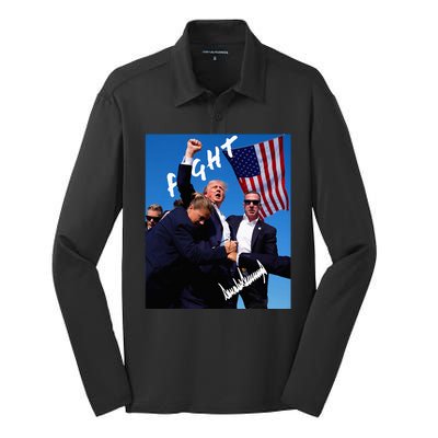 Trump Signature Edition Silk Touch Performance Long Sleeve Polo