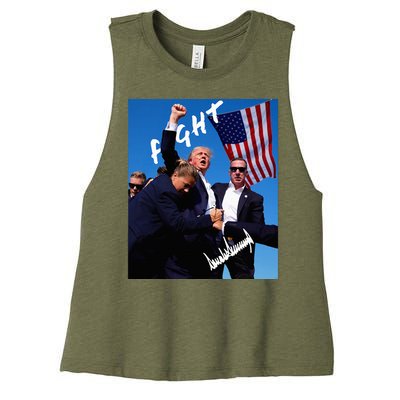 Trump Signature Edition Women's Racerback Cropped Tank