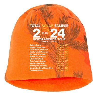 Total Solar Eclipse April 8 2024 North America Dates Kati - Camo Knit Beanie