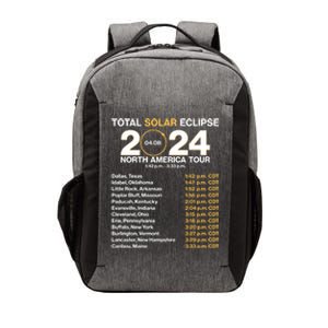 Total Solar Eclipse April 8 2024 North America Dates Vector Backpack