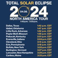Total Solar Eclipse April 8 2024 North America Dates Button