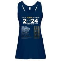 Total Solar Eclipse April 8 2024 North America Dates Ladies Essential Flowy Tank