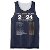 Total Solar Eclipse April 8 2024 North America Dates Mesh Reversible Basketball Jersey Tank