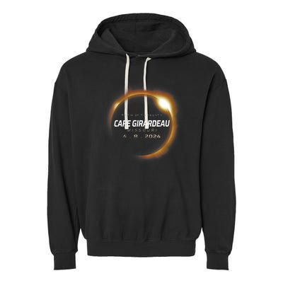 Total Solar Eclipse 2024 Cape Girardeau Missouri April 2024 Garment-Dyed Fleece Hoodie