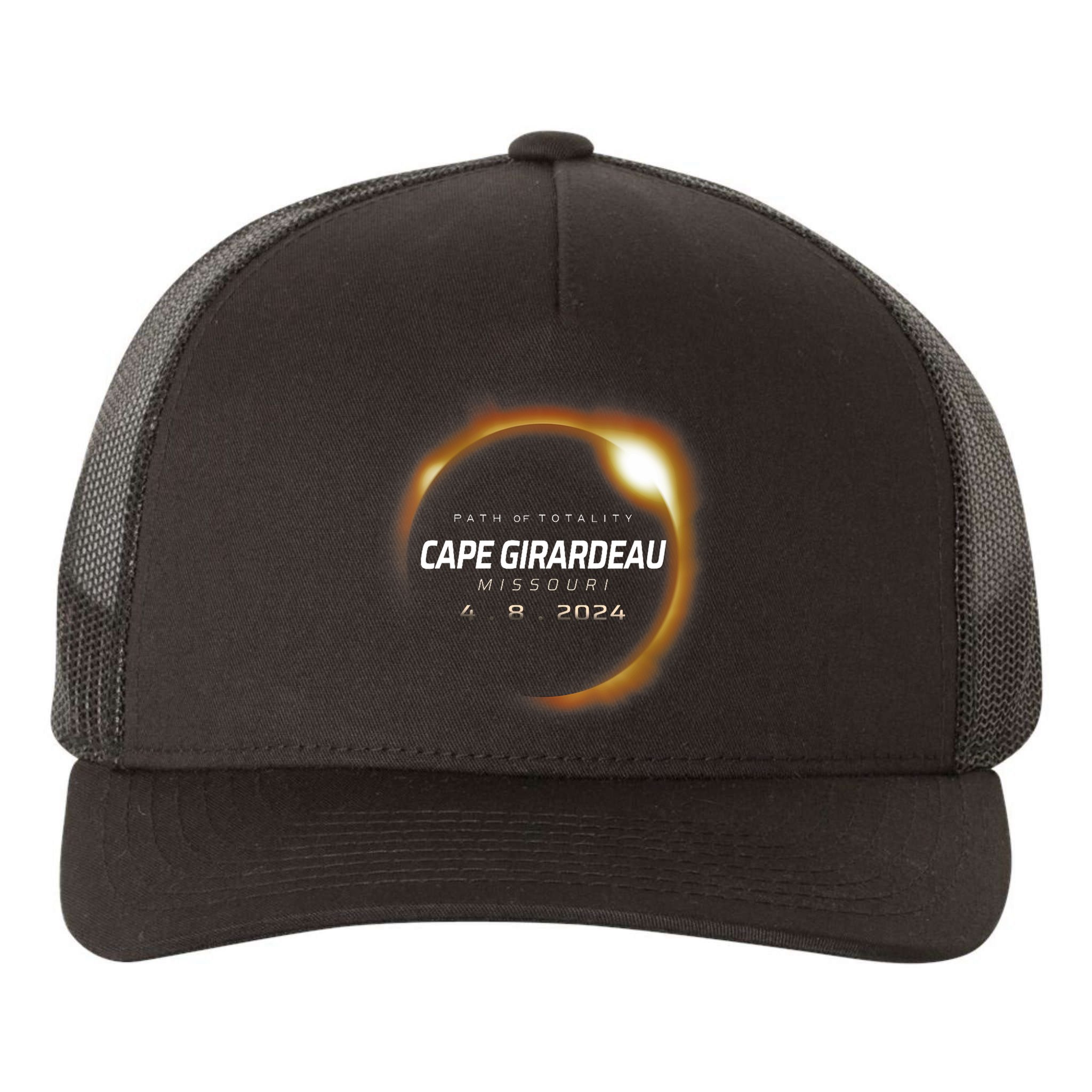 Total Solar Eclipse 2024 Cape Girardeau Missouri April 2024 Yupoong Adult 5-Panel Trucker Hat
