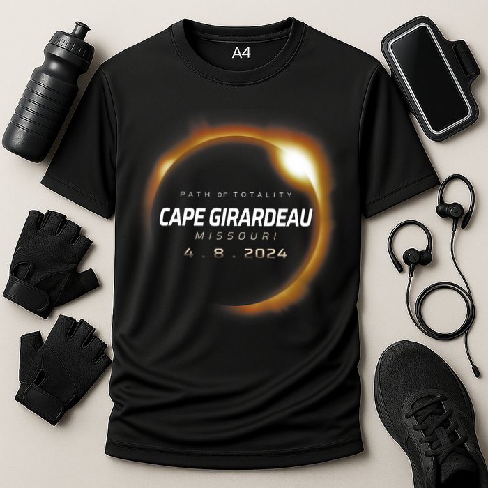 Total Solar Eclipse 2024 Cape Girardeau Missouri April 2024 Cooling Performance Crew T-Shirt