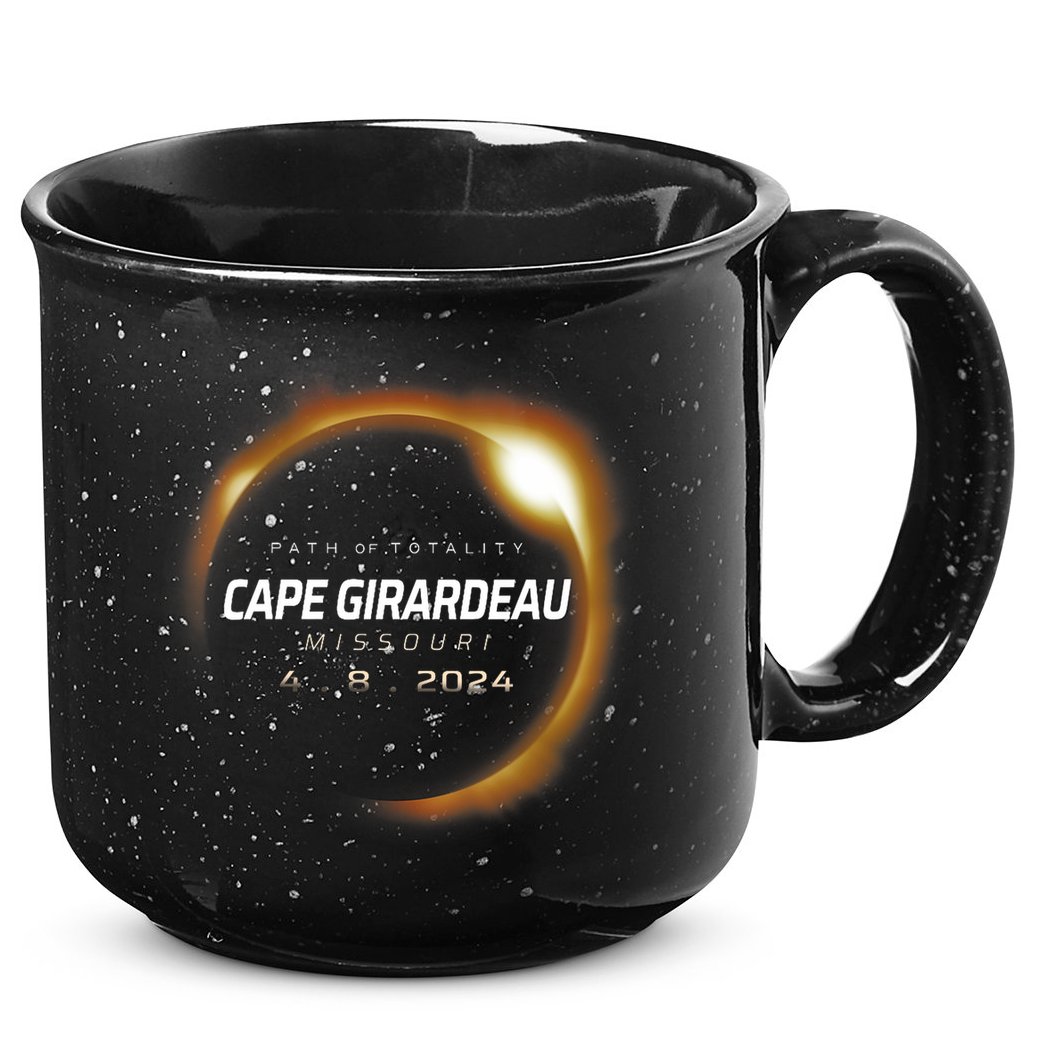 Total Solar Eclipse 2024 Cape Girardeau Missouri April 2024 15oz Campfire Ceramic Mug