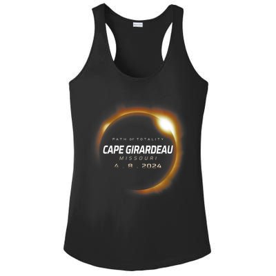 Total Solar Eclipse 2024 Cape Girardeau Missouri April 2024 Ladies PosiCharge Competitor Racerback Tank
