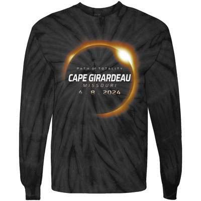 Total Solar Eclipse 2024 Cape Girardeau Missouri April 2024 Tie-Dye Long Sleeve Shirt