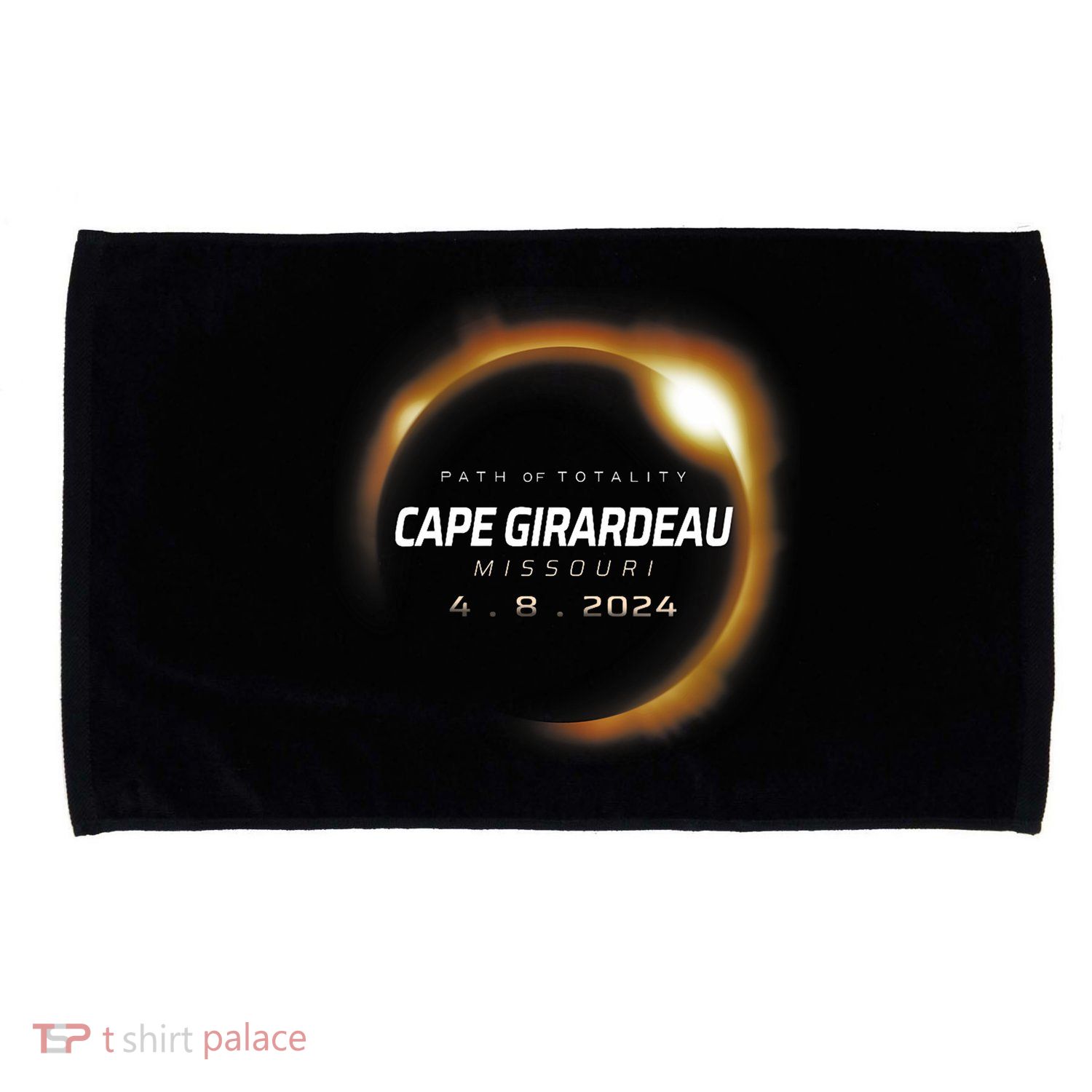 Total Solar Eclipse 2024 Cape Girardeau Missouri April 2024 Microfiber Hand Towel