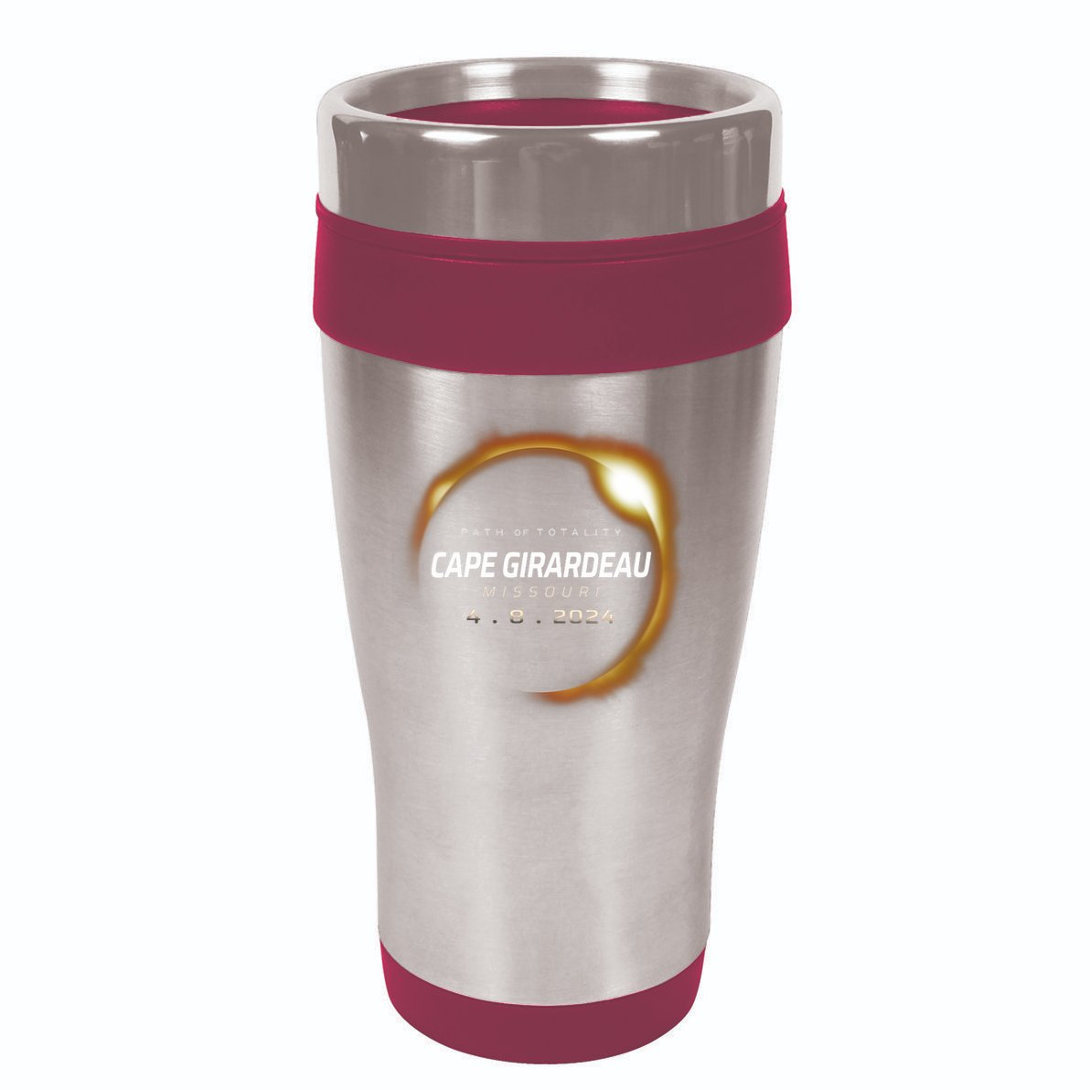 Total Solar Eclipse 2024 Cape Girardeau Missouri April 2024 16oz Travel Tumbler