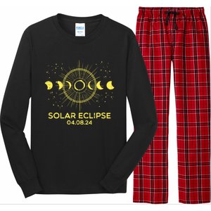 Total Solar Eclipse April 08 2024 Long Sleeve Pajama Set