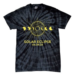 Total Solar Eclipse April 08 2024 Tie-Dye T-Shirt