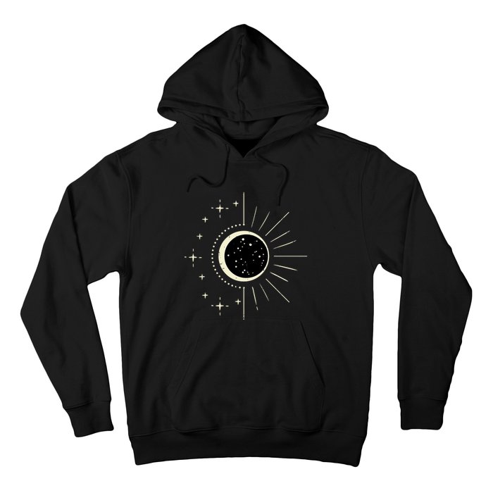 Total Solar Eclipse Moon Sun Stars April 8 Hoodie