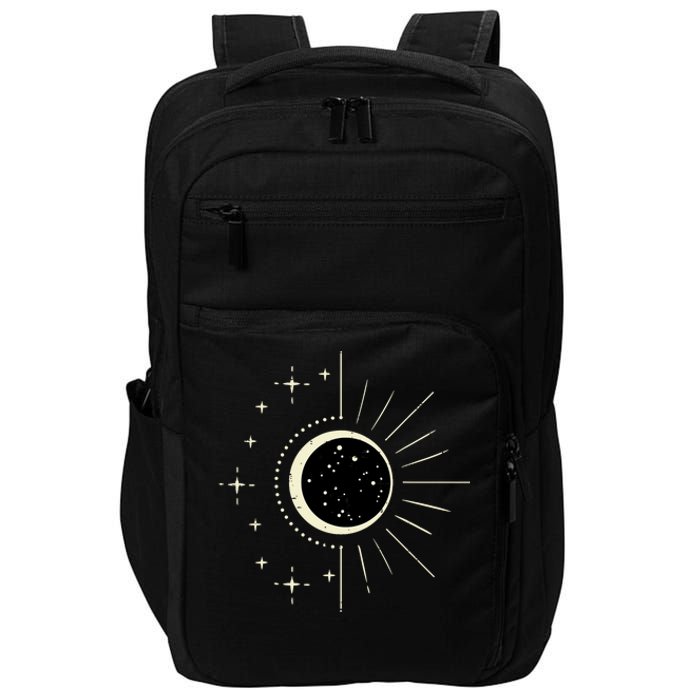 Total Solar Eclipse Moon Sun Stars April 8 Impact Tech Backpack