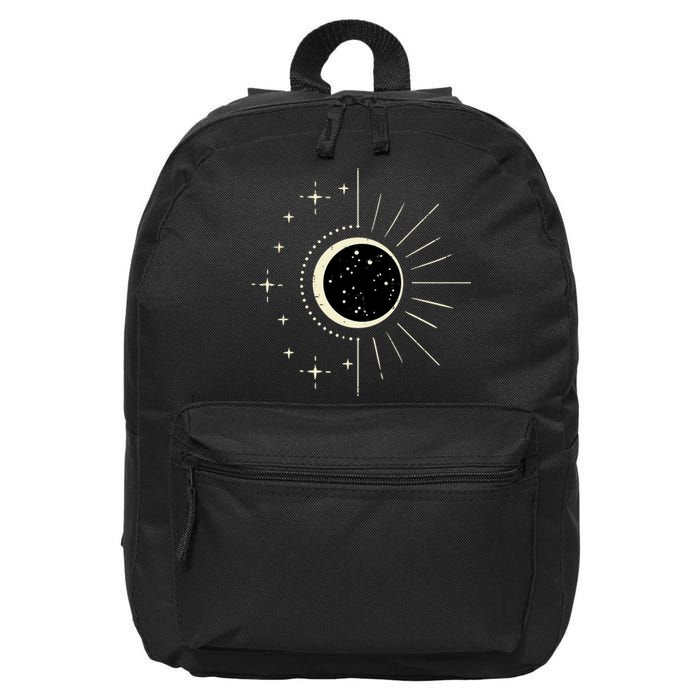 Total Solar Eclipse Moon Sun Stars April 8 16 in Basic Backpack