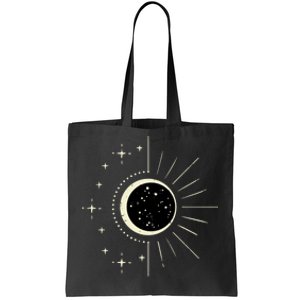 Total Solar Eclipse Moon Sun Stars April 8 Tote Bag