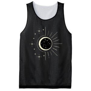 Total Solar Eclipse Moon Sun Stars April 8 Mesh Reversible Basketball Jersey Tank