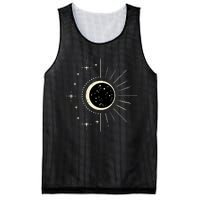 Total Solar Eclipse Moon Sun Stars April 8 Mesh Reversible Basketball Jersey Tank