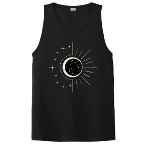 Total Solar Eclipse Moon Sun Stars April 8 PosiCharge Competitor Tank