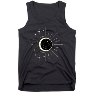 Total Solar Eclipse Moon Sun Stars April 8 Tank Top