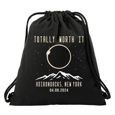 Total Solar Eclipse Adirondacks New York 2024 Drawstring Bag