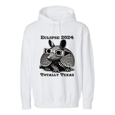 Total Solar Eclipse 2024 Totally Texas Garment-Dyed Fleece Hoodie