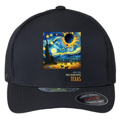 Total Solar Eclipse 2024 Texas Flexfit Unipanel Trucker Cap