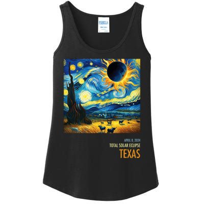 Total Solar Eclipse 2024 Texas Ladies Essential Tank