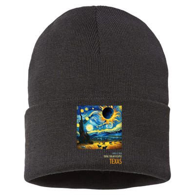 Total Solar Eclipse 2024 Texas Sustainable Knit Beanie