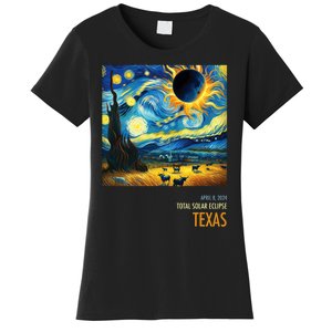 Total Solar Eclipse 2024 Texas Women's T-Shirt