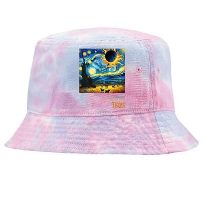 Total Solar Eclipse 2024 Texas Tie-Dyed Bucket Hat