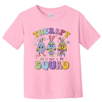 Therapy Squad Easter Day Slp Ot Pt Easter Eggs Toddler T-Shirt