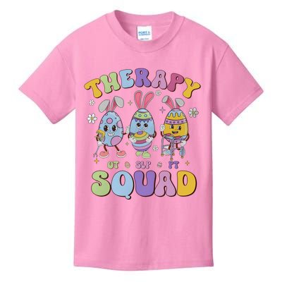 Therapy Squad Easter Day Slp Ot Pt Easter Eggs Kids T-Shirt