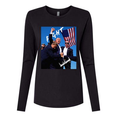 Trump Signature Edition Womens Cotton Relaxed Long Sleeve T-Shirt